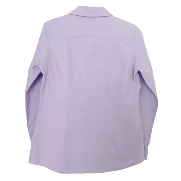 Crew Clothing Cotton Button Down Shirt Classic Fit Long Sleeve Lavender Purple - Picture 2 of 6